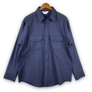 Vintage Frostproof Button Chamois Shirt Size XL Blue MADE IN USA